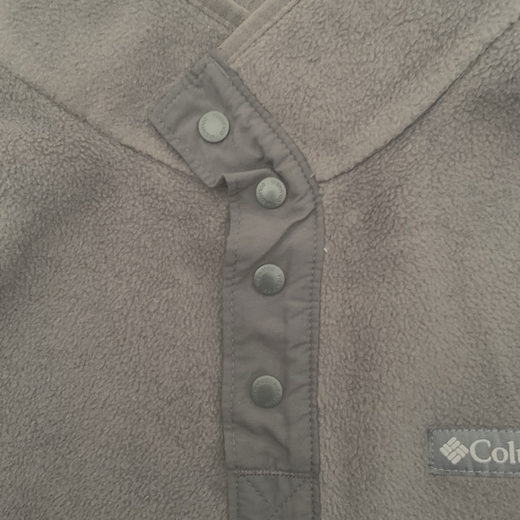 Columbia Steens Mountain Half Snap Pullover Mens Sz Medium Fleece Sweater Gray - Picture 6 of 6